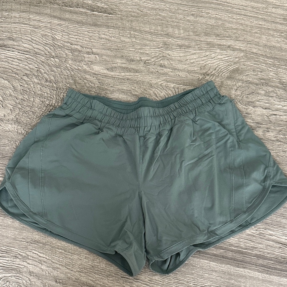 lululemon athletica Women's Athletic track that 5” Short in Teal Green